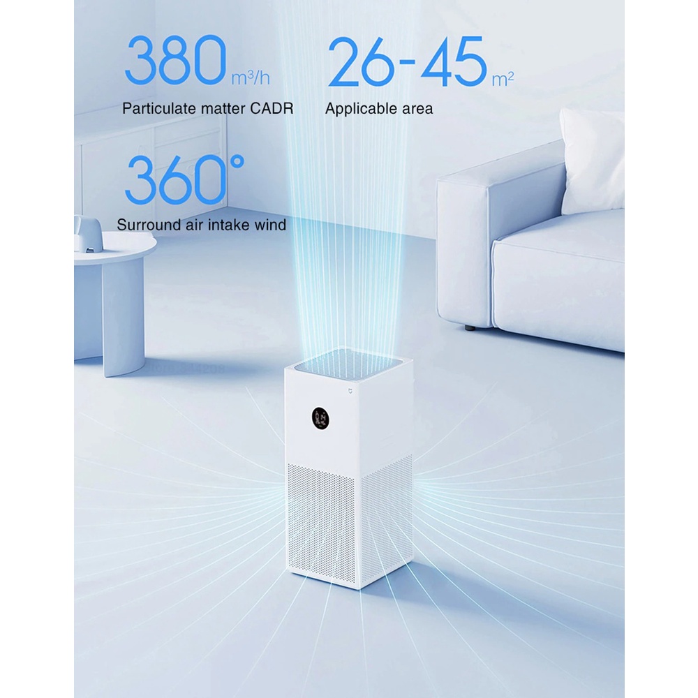 Máy lọc không khí Xiaomi Mi Air Purifier 4 Lite - Hàng Chính hãng