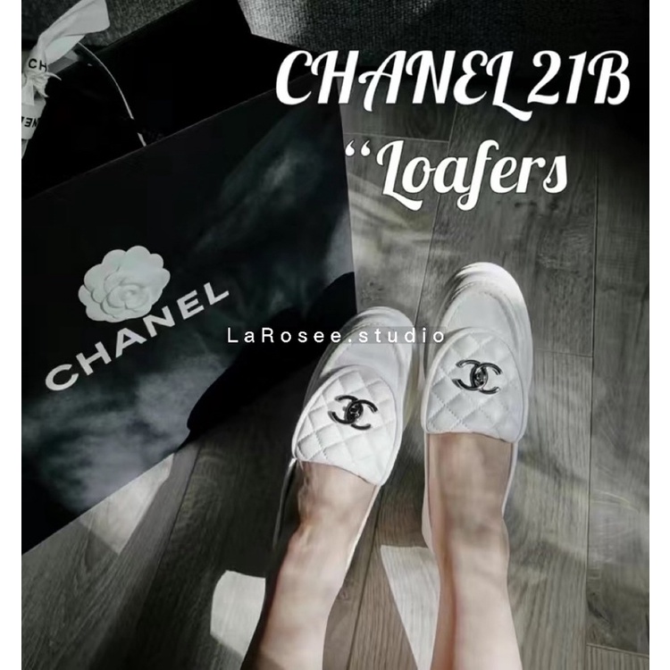 Loafer CN hai màu trắng/đen siêu hot  - order