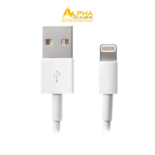 Cáp sạc lightning màu trắng iphone casealpha