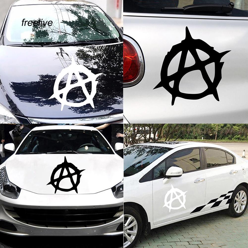 Miếng dán trang trí xe ô tô độc đáo hình Anarchy