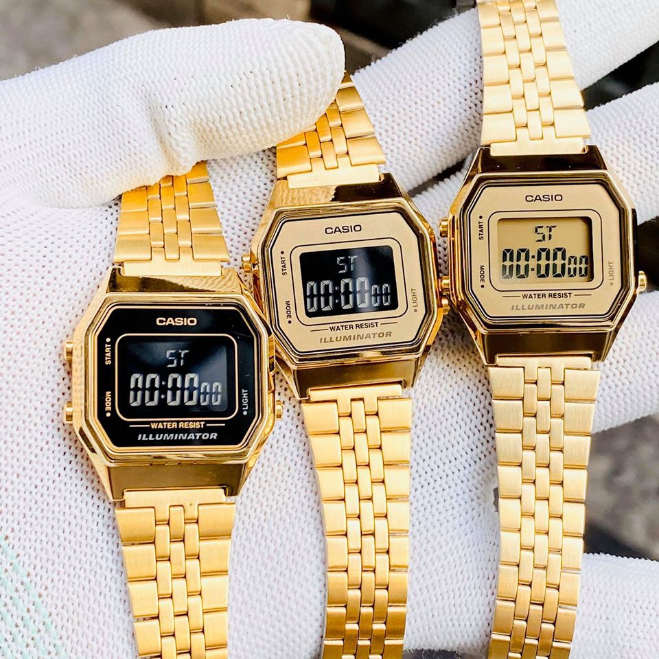 Đồng hồ Nữ Casio LA680 GOLD - FullBox - Hàng chính hãng (BẢO HÀNH 1 NĂM)