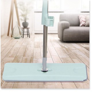 Cây chổi lau nhà tự vắt thông minh mâm nhựa xoay 360 độ quét lao chà sàn vệ sinh nhà cửa tặng 1 bông lau siêu thấm hút