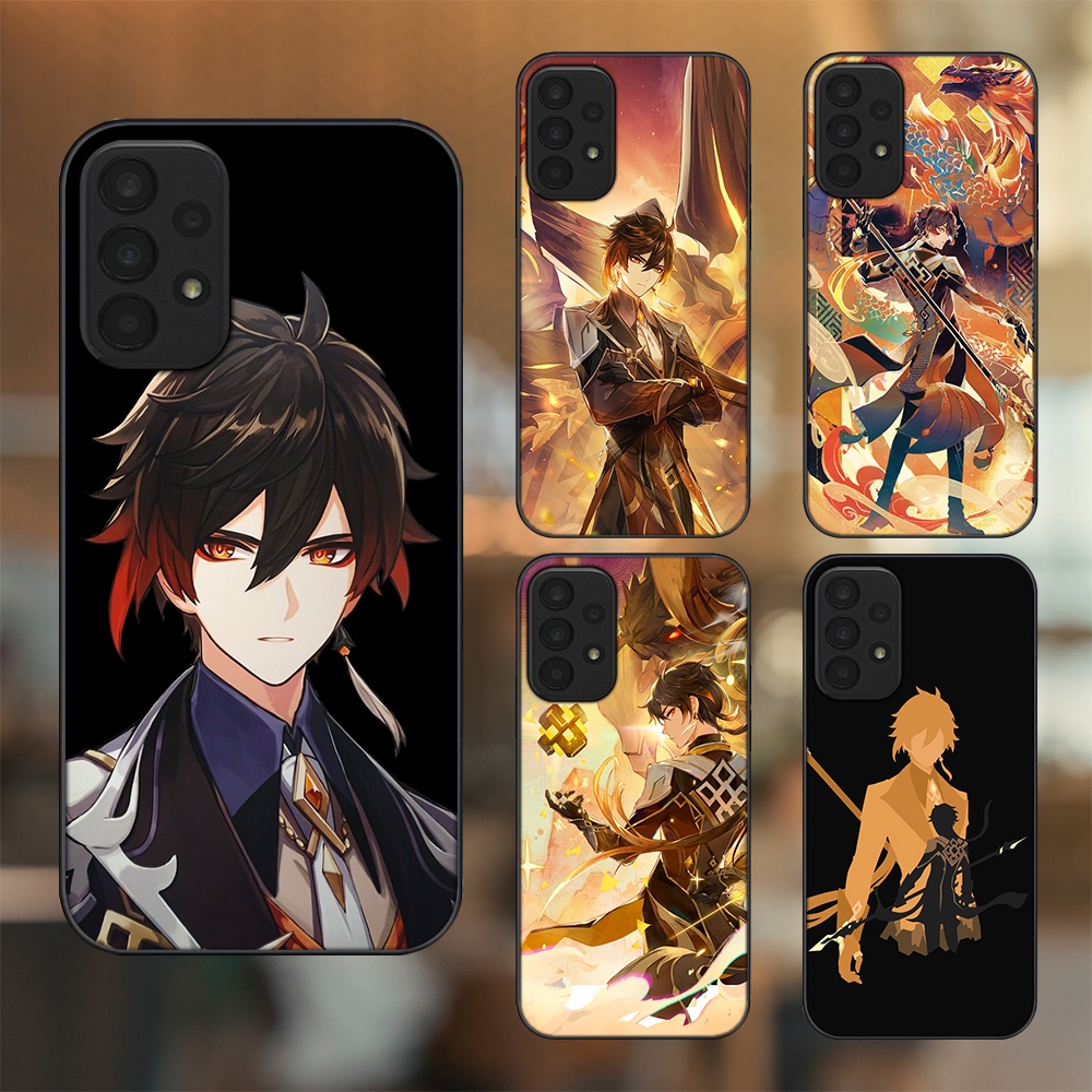 Ốp lưng Samsung A23 viền đen in hình Zhongli Genshin Impact