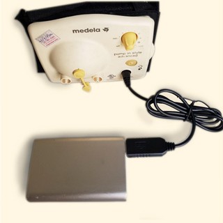 [Freeship airpay] Cáp kết nối pin sạc dự phòng và Máy Hút Sữa Medela Pump, Swing Maxi, Freestyl, Avent, Sanity