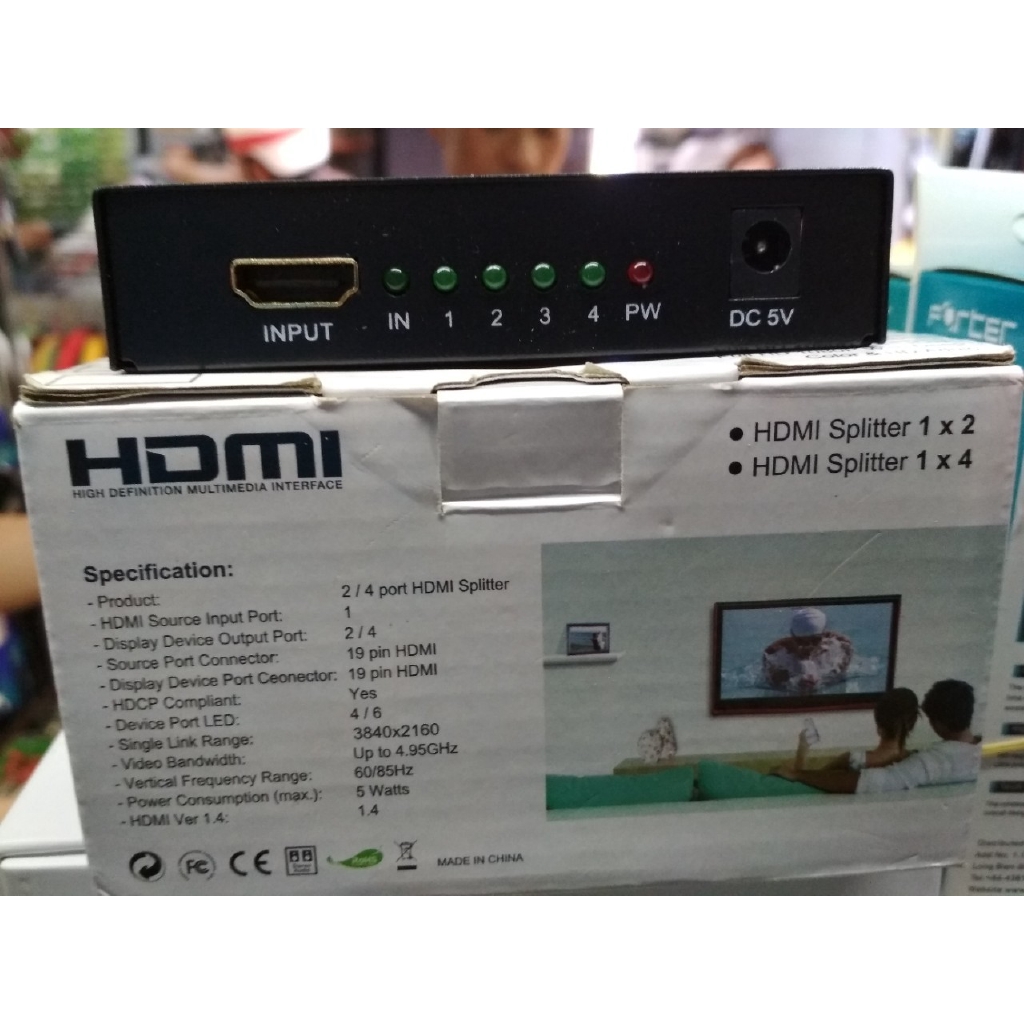 Bộ chia HDMI 1 ra 4 HDMI SPLITTER 1 TO 4