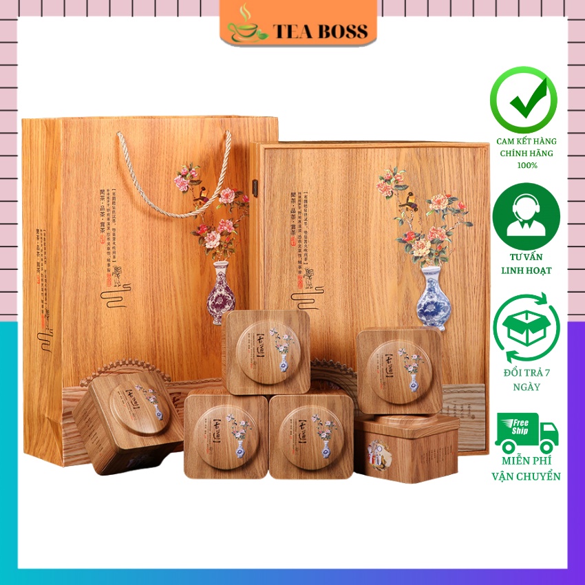 Trà Thiết Quan Âm An Khê loại ngon 66 gói 1 hộp 500g HÀNG CÓ SẴN,TRÀ THIẾT QUAN ÂM Hảo Hạng Với + Hộp Thiếc Sang