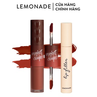 Combo Lemonade Son Perfect Couple Lip Fashionistar 8g và Son lót đầy môi Lip Filler 4.5g