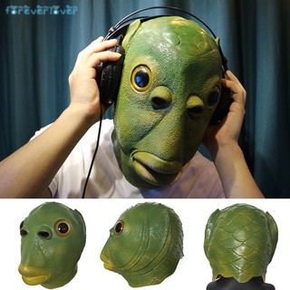 [ Hàng có sẵn ] Mặt Nạ Đầu Cá Xanh Hóa Trang Tiktok