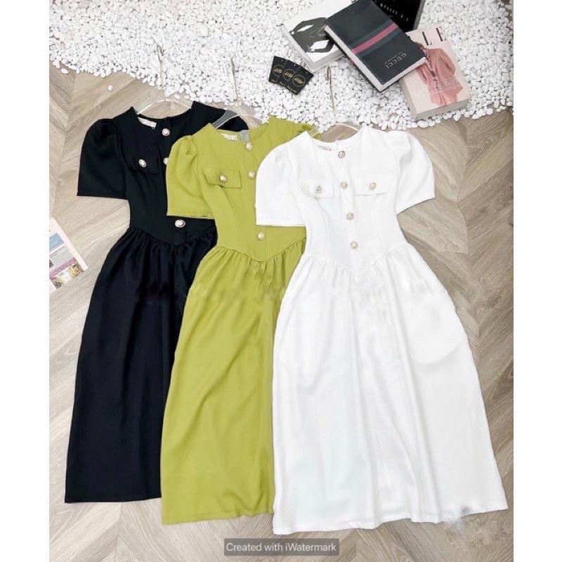 Váy dự tiệc thiết kế tay bồng dáng xoè bigsize 55-90kg ( bèo béo bigsize )