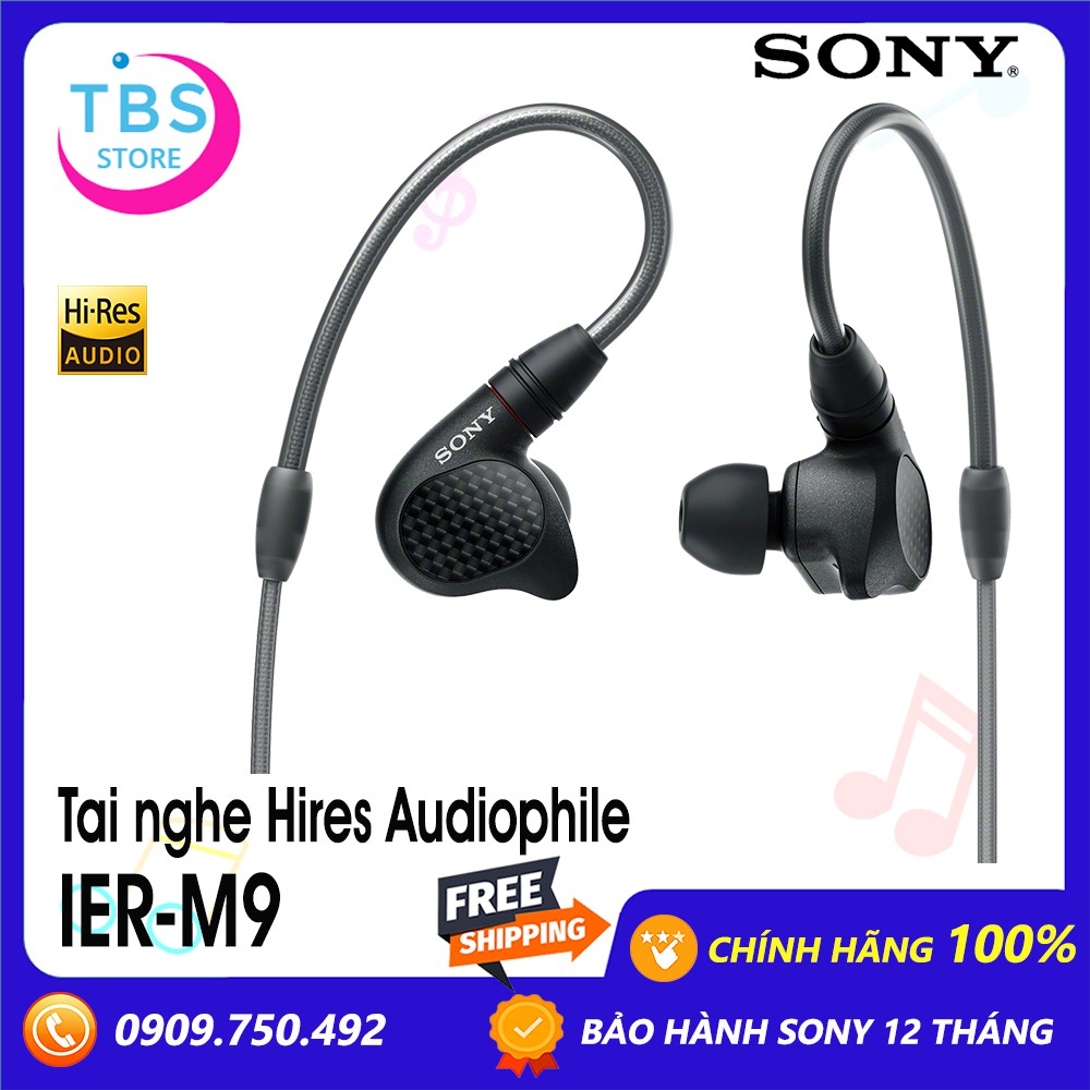 Tai nghe kiểm âm in-ear Sony IER-M9 - Hàng chính hãng - Bảo hành 12 tháng
