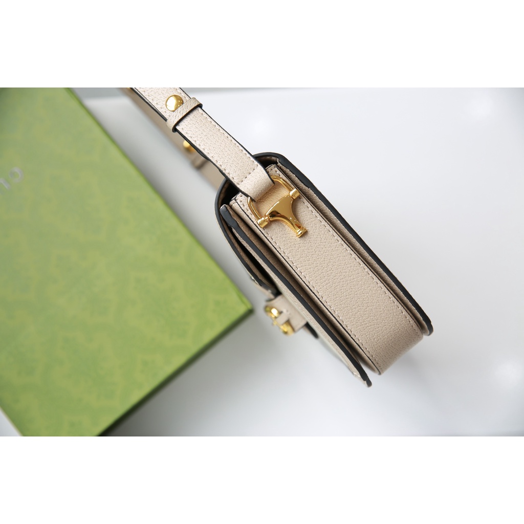 Túi Xách Nữ Horsebit 1955 Size 20 Cao Cấp Màu Tráng Có 2 Hộp