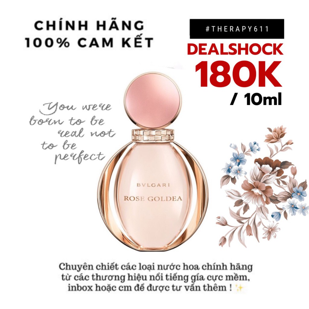 [𝗦𝗔𝗟𝗘]..::✨Nước hoa dùng thử Bvlgari Rose Goldea 5ml/10ml/20ml