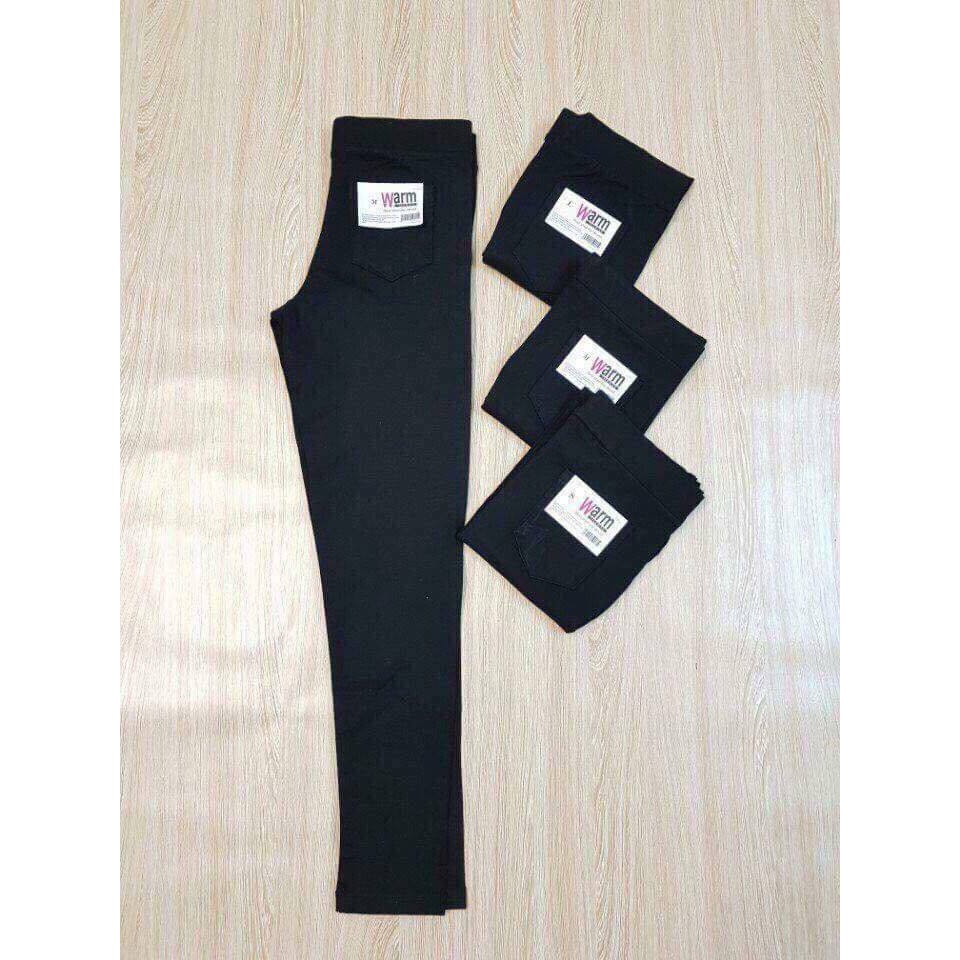 Quần legging 4 túi chất cotton dày mịn thoáng mát quần dài nữ legging thời trang Banamo Fashion quần warm 4 túi 714