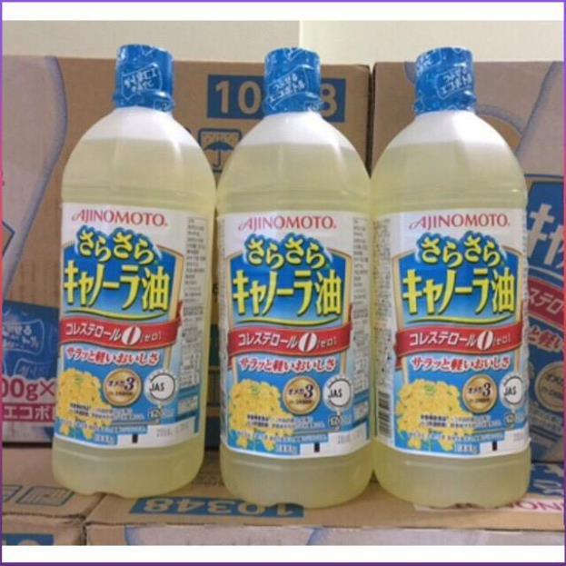 [Authentic_Hàng Nhật Nhập Khẩu] Dầu Hoa Cải AJINOMOTO Nội Địa Nhật Bản 1000ml