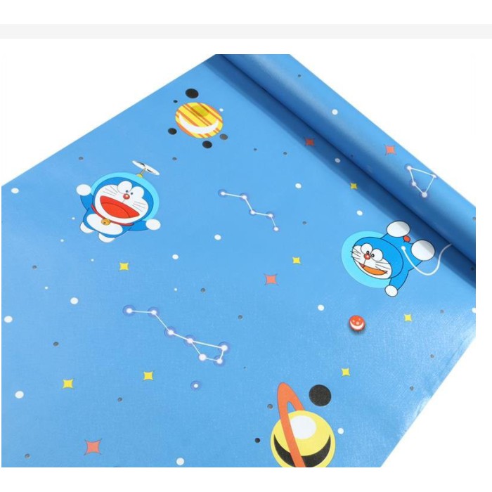 Decal dán tường ĐÔ RÊ MON VŨ TRỤ khổ 45cm