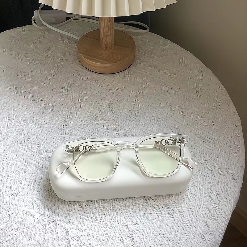 Mắt Kính Gọng Vuông Trong Suốt Chống Ánh Sáng Xanh Thời Trang Hàn Quốc