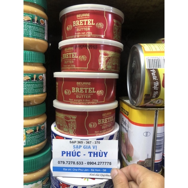 Bơ hiệu Bretel, bơ Pháp, 250gr
