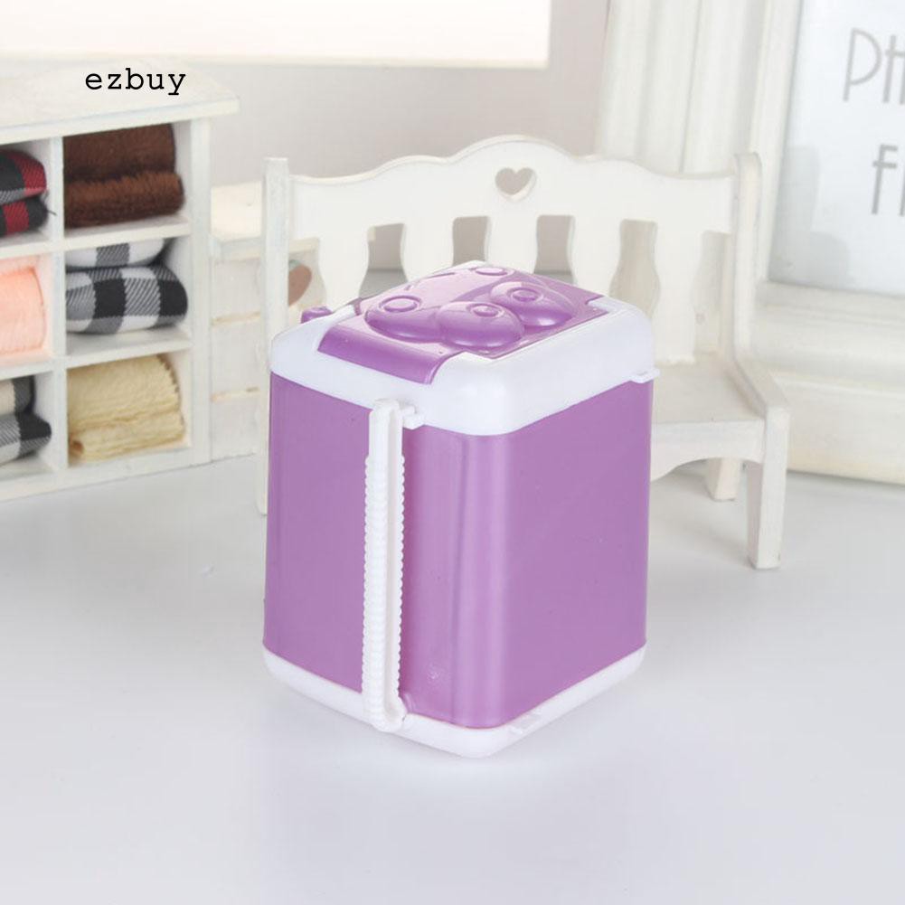 Mô hình máy giặt đồ chơi mini bằng silicon trang trí nhà búp bê cho trẻ