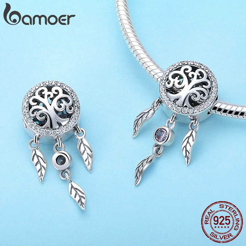 Hạt trang sức Bamoer thiết kế hình phong cách lưới giấc mơ tinh xảo