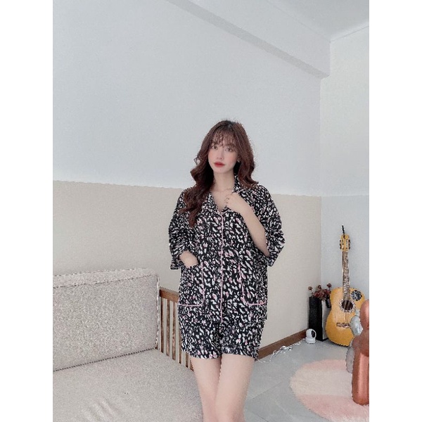 Bộ mặc nhà Pijama Đùi đủ size 55-100kg Cánh Rơi  siêu mềm Mát - Có size Big | BigBuy360 - bigbuy360.vn