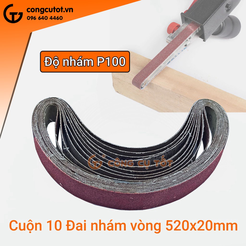Cuộn 10 Đai nhám vòng 520x20mm