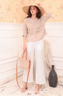 Áo tay lửng vải linen