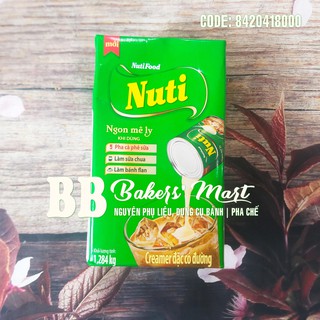 Kem Creamer đặc có đường NUTI xanh lá - Hộp 1.284kg