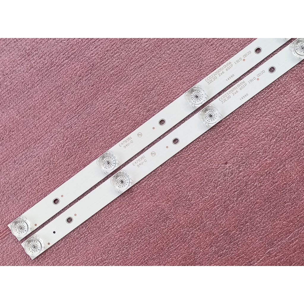 THANH ĐÈN LED TIVI Viettronics DV-32ET HÀNG MỚI 100%, BỘ 2 THANH, MỖI THANH 6 BÓNG 6V, DÀI 51,1 cm