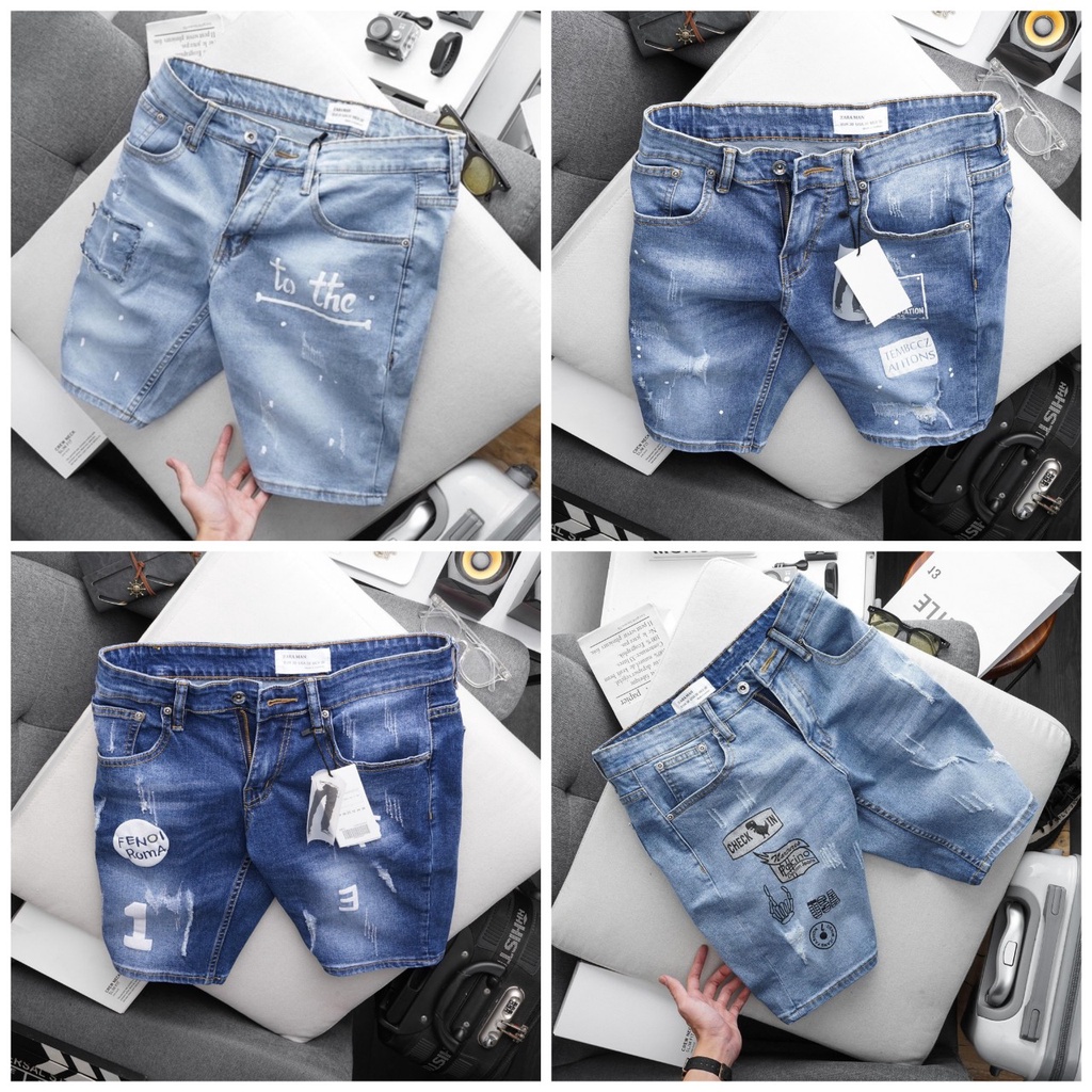 BIGSIZE - Quần short jean nam bigsize 80 - 130kg - Mã 99/ 100/ 101/ 102/ 381
