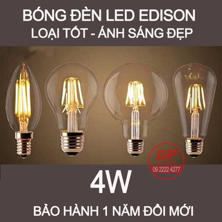  BÓNG ĐÈN SỢI ĐỐT BÓNG ĐÈN LED EDISON NHIỀU LOẠI – ÁNH SÁNG VÀNG – BẢO HÀNH 12 THÁNG