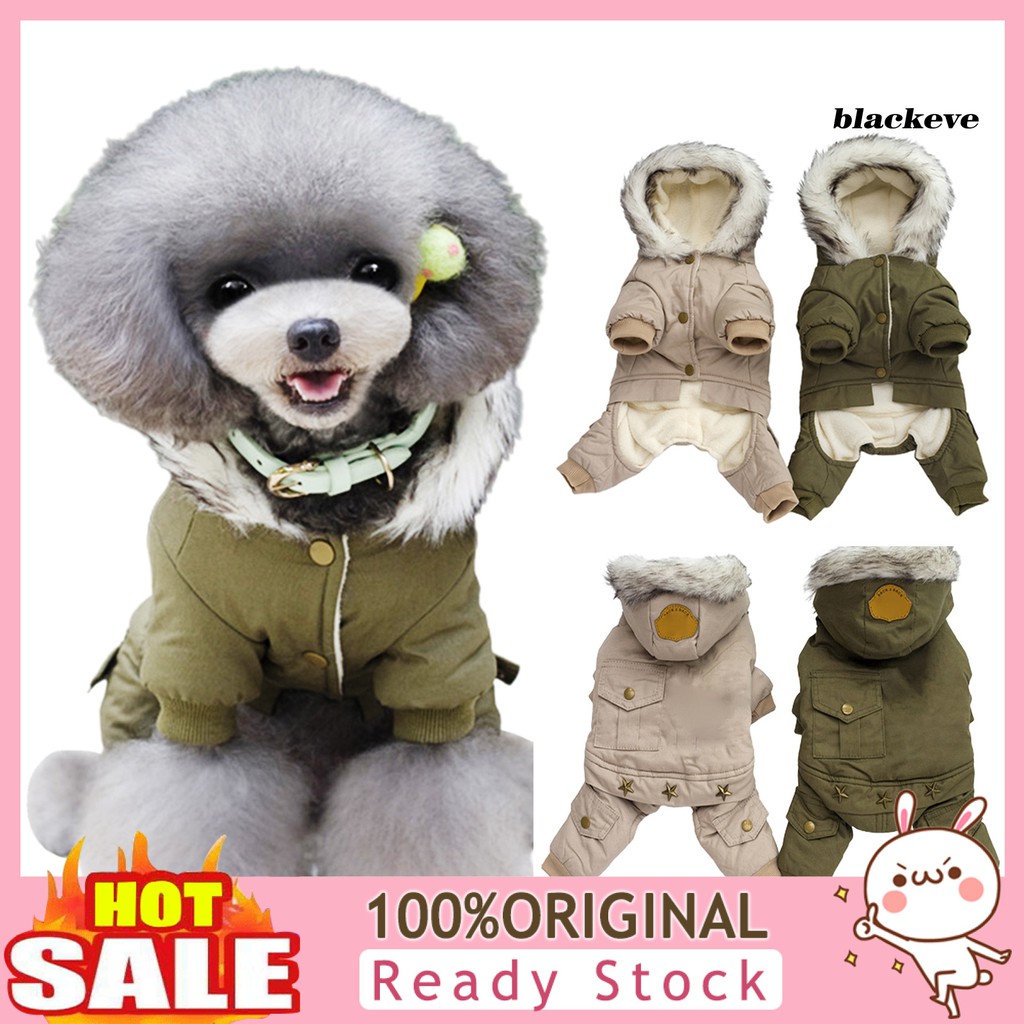 Áo Khoác Cotton Dày Họa Tiết Hoạt Hình Cho Thú Cưng