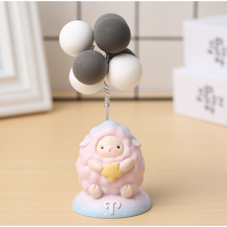 Tượng 12 cung hoàng đạo cầm bong bóng siêu xinh trưng bày decor trang trí không gian hoặc trên xe ô tô, quà tặng
