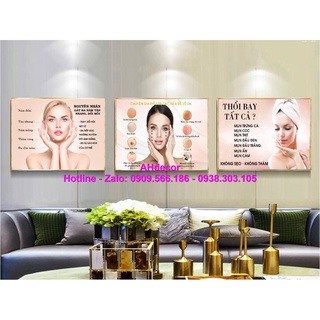 Tranh spa dán tường sang trọng hiện đại tại sài gòn trang trí spa thẩm mỹ viện