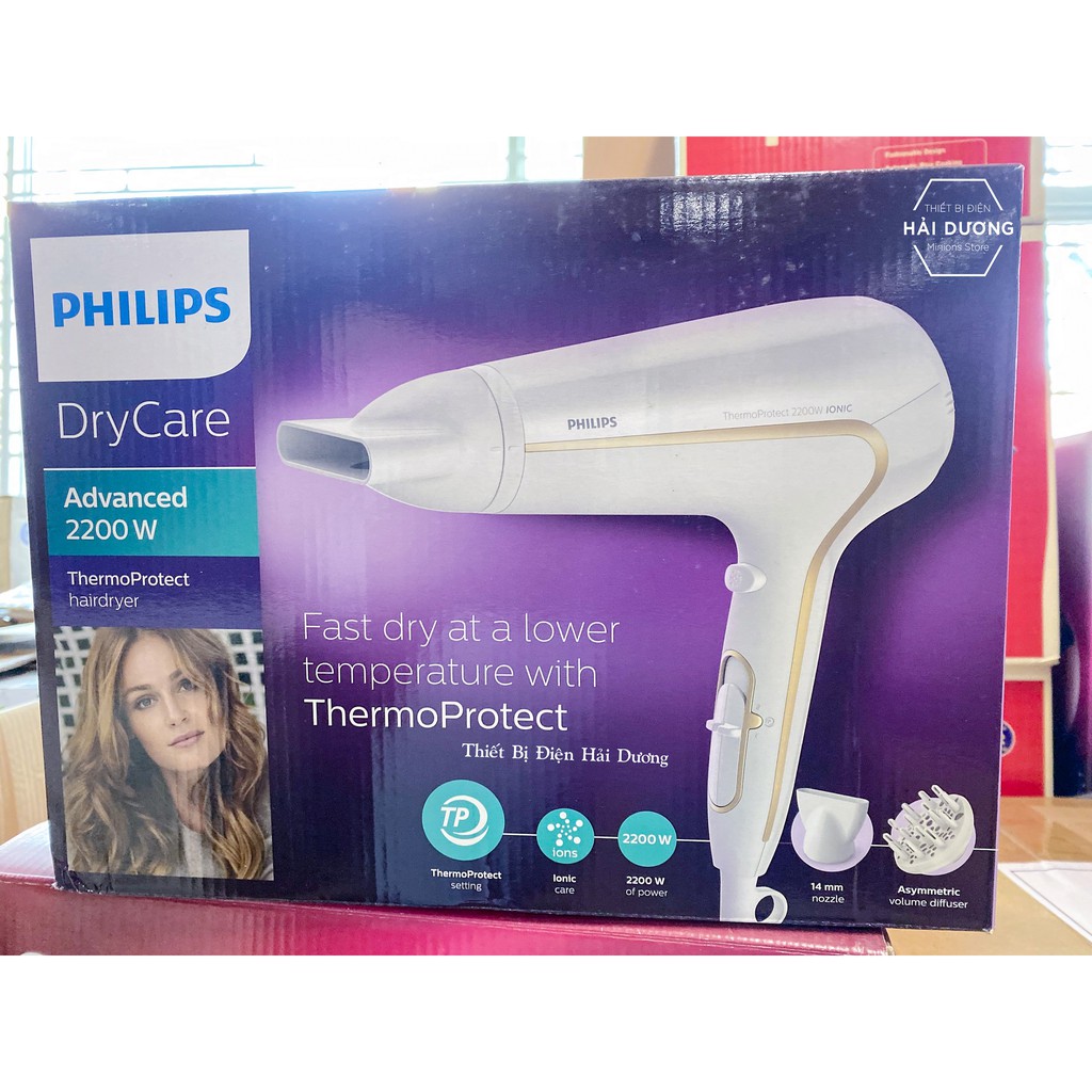 Máy sấy tóc cao cấp Philips HP8232 2200W - Chức năng điều tiết ion tạo cho tóc bóng mượt