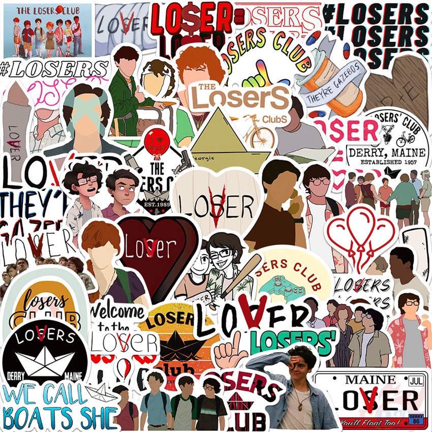 ❉ Nhãn Dán Câu Lạc Bộ Losers Series 01 ❉ Bộ 50 Sticker Chống Thấm Nước Họa Tiết Doodle Hợp Thời Trang