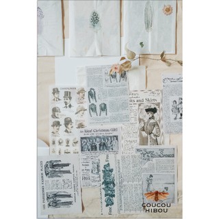 SET BACKGROUND STICKER A6 NỀN GIẤY NẾN-mẫu báo