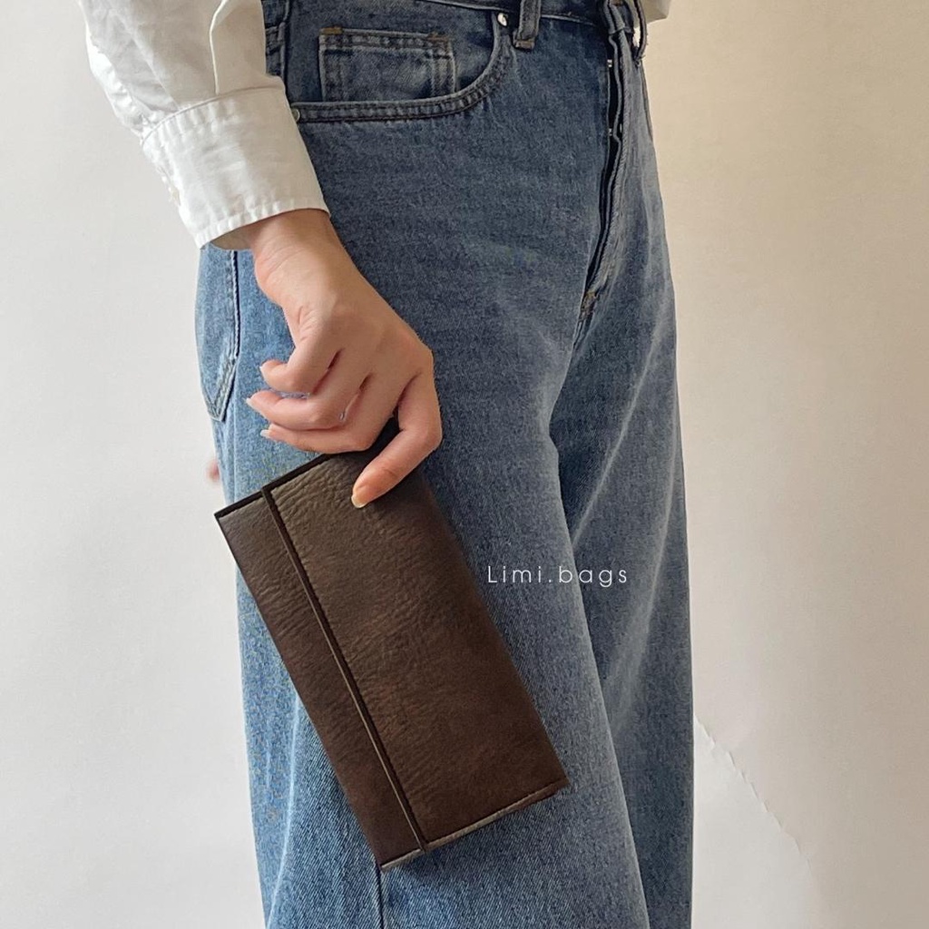 Ví da nữ dài cầm tay nhiều ngăn thời trang đựng tiền, thẻ, điện thoại, bóp đẹp giá rẻ dễ thương TIMI Limi bags