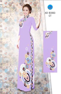 Vải áo dài lụa in 3D bộ