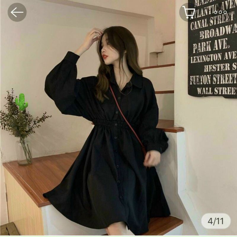 Đầm váy tiểu thư bo eo