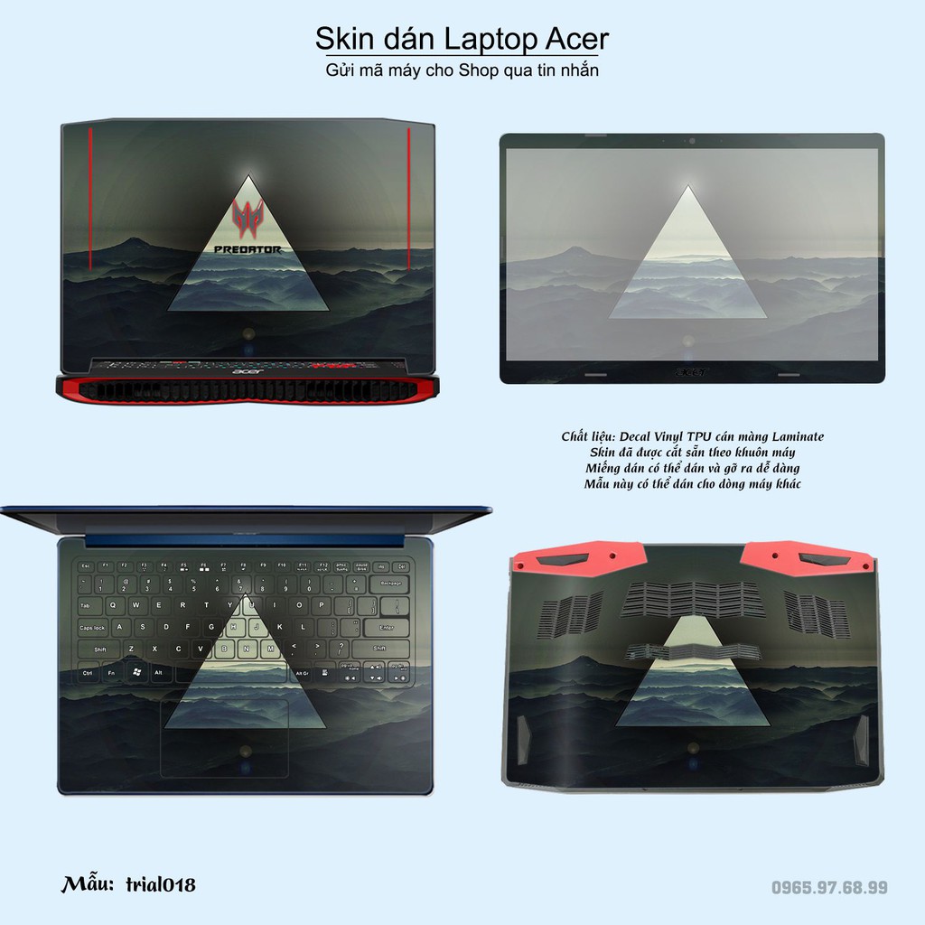 Skin dán Laptop Acer in hình Đa giác _nhiều mẫu 3 (inbox mã máy cho Shop)