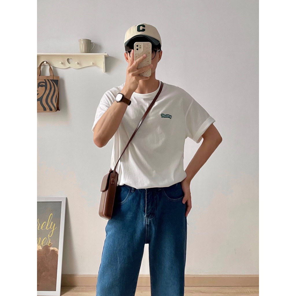 NOBITA HOME - Áo thun tay ngắn thêu chữ 7538