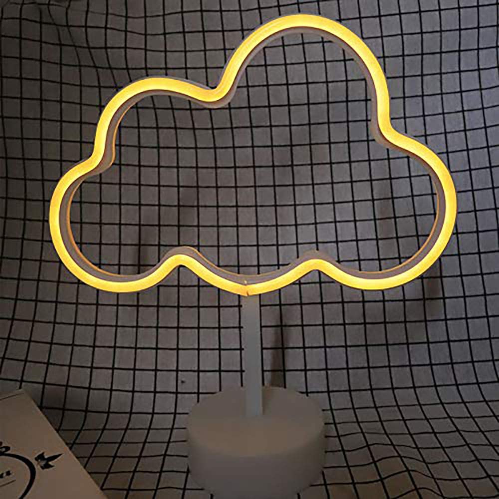 Đèn Led Neon Hình Đám Mây Trang Trí Phòng Đèn bàn đầu giường