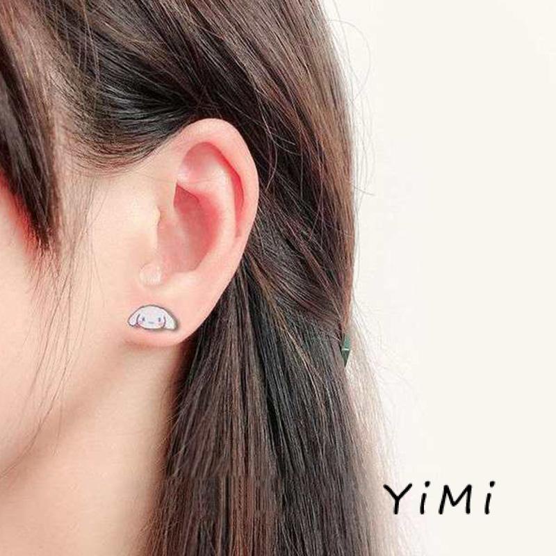 Vòng cổ/ Khuyên Tai Mặt Hình Kuromi Hoạt Hình Dễ Thương