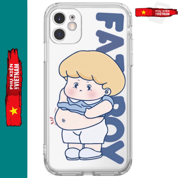 Ốp lưng iphone 6, 6s plus, 7 8 Plus, X, XS, XR, XSMAX, 11 , 12, 13 PROMAX suốt trong quãng BÉ BỤNG BỰ PKVN