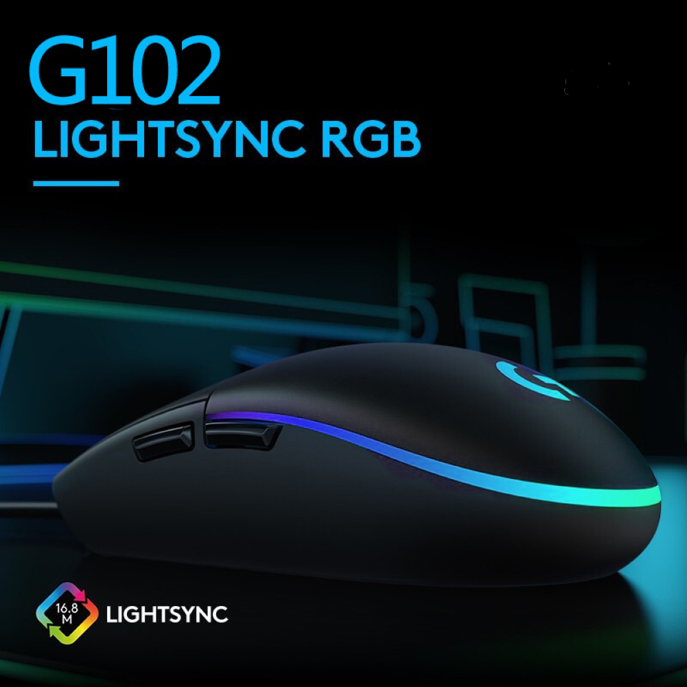 Chuột Chơi Game Có Đèn Led G102 6000 Dpi Rgb Cho Windows 10