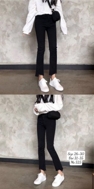 {Size 26 -35} Quần Jean Nữ ỐNG LOE Rách Gấu