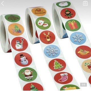 Sticker Noel Cuôn 500 Nhãn