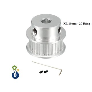 Buly, Puly, Pulley XL Trục 10mm - 20 Răng, sử dụng với dây đai XL