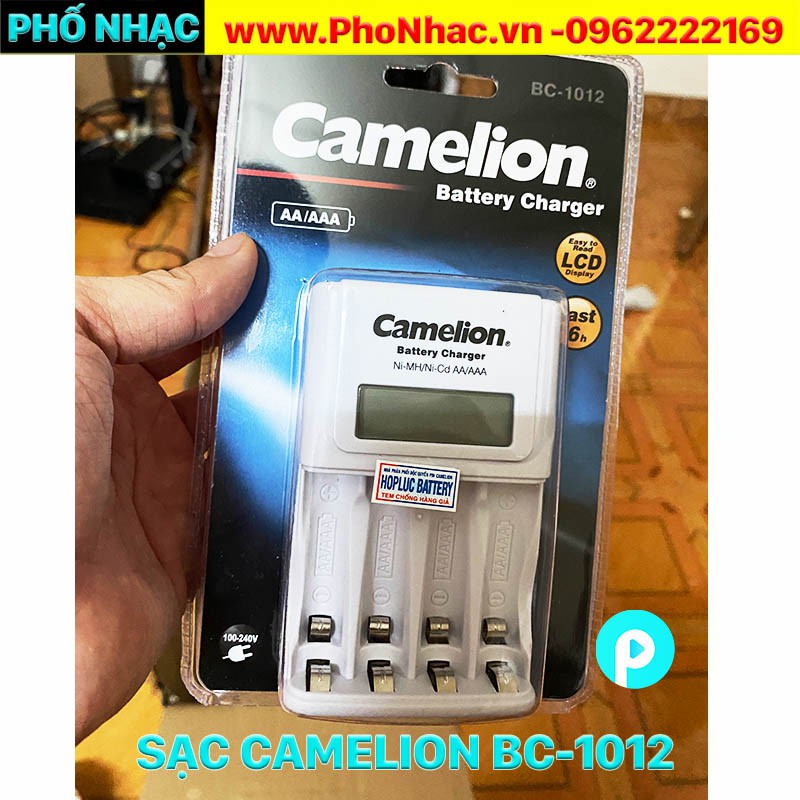 Bộ sạc Camelion BC-0905A (Sạc Nhanh) và Sạc Camelion BC-1012 (Có màn hình) AAA (3A) và AA (2A)