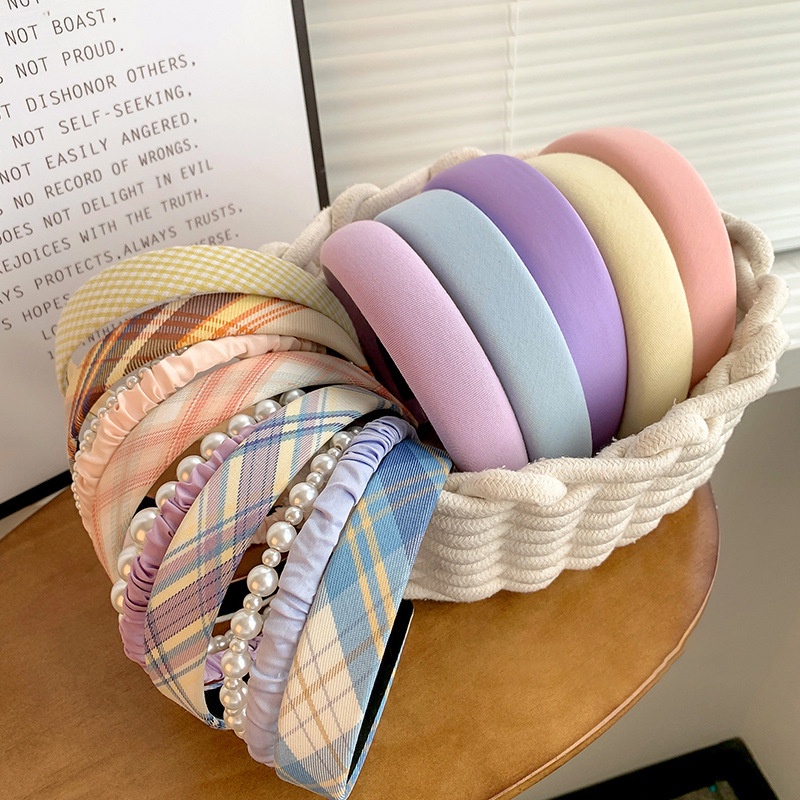 Băng Đô Chống Trượt Thiết Kế Xếp Ly Ngọt Ngào Thời Trang Cho Nữ